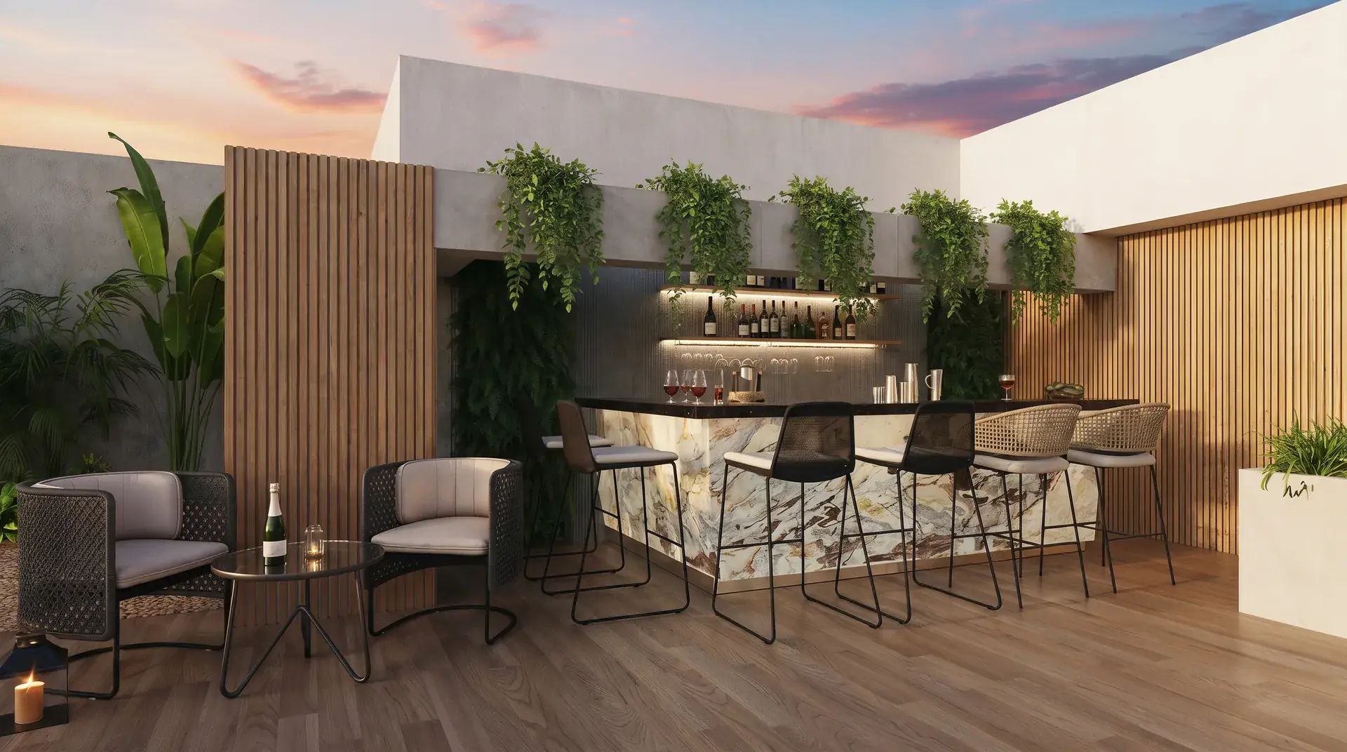 Junin 133 — Piscina bar