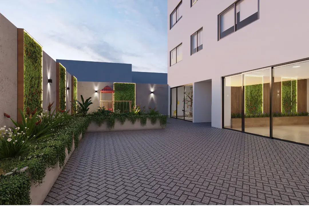 Residencial Green Life — Patio interior