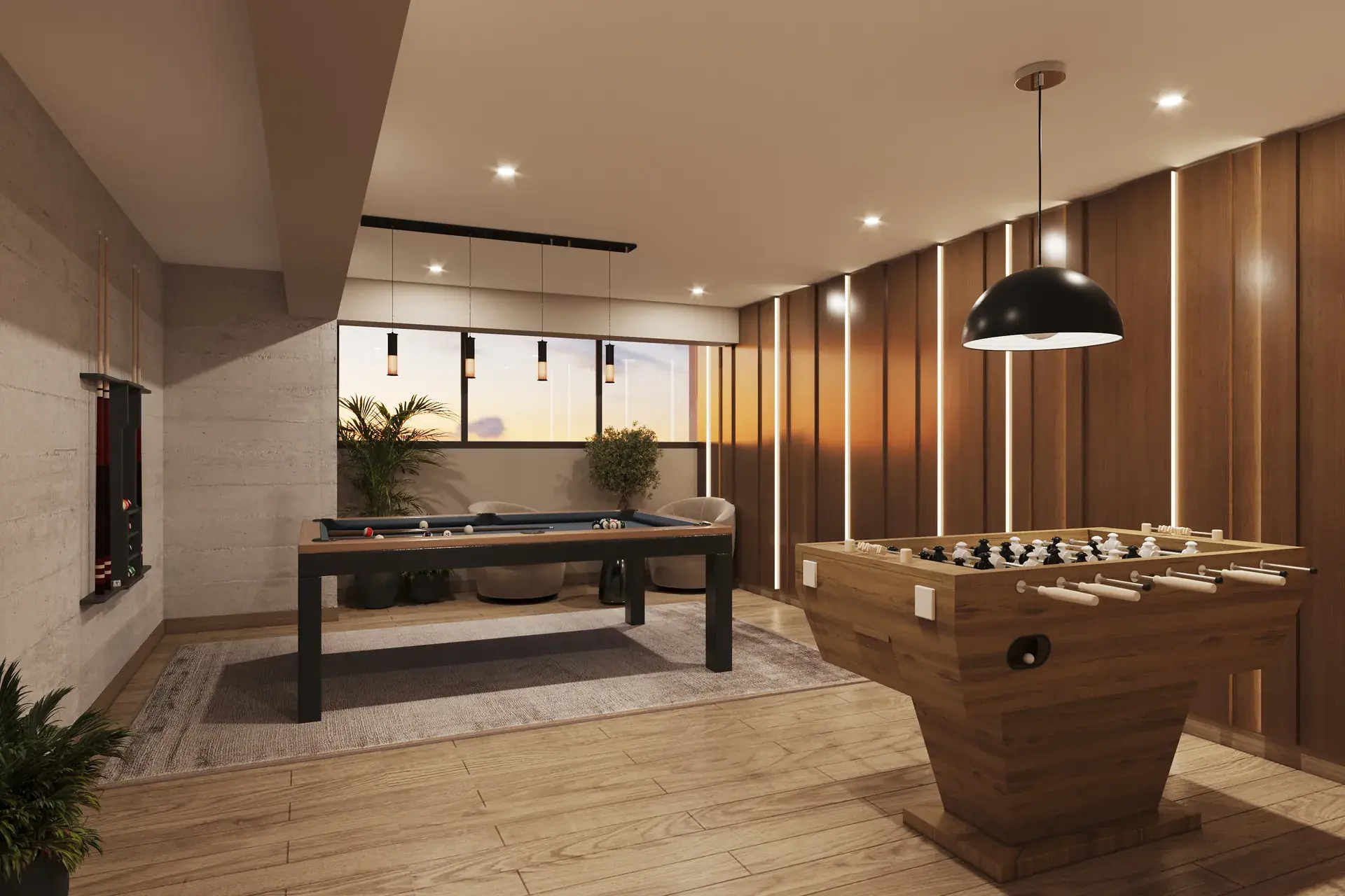 Residencial Green Life — Sala de juegos